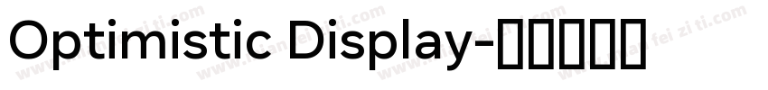 Optimistic Display字体转换
